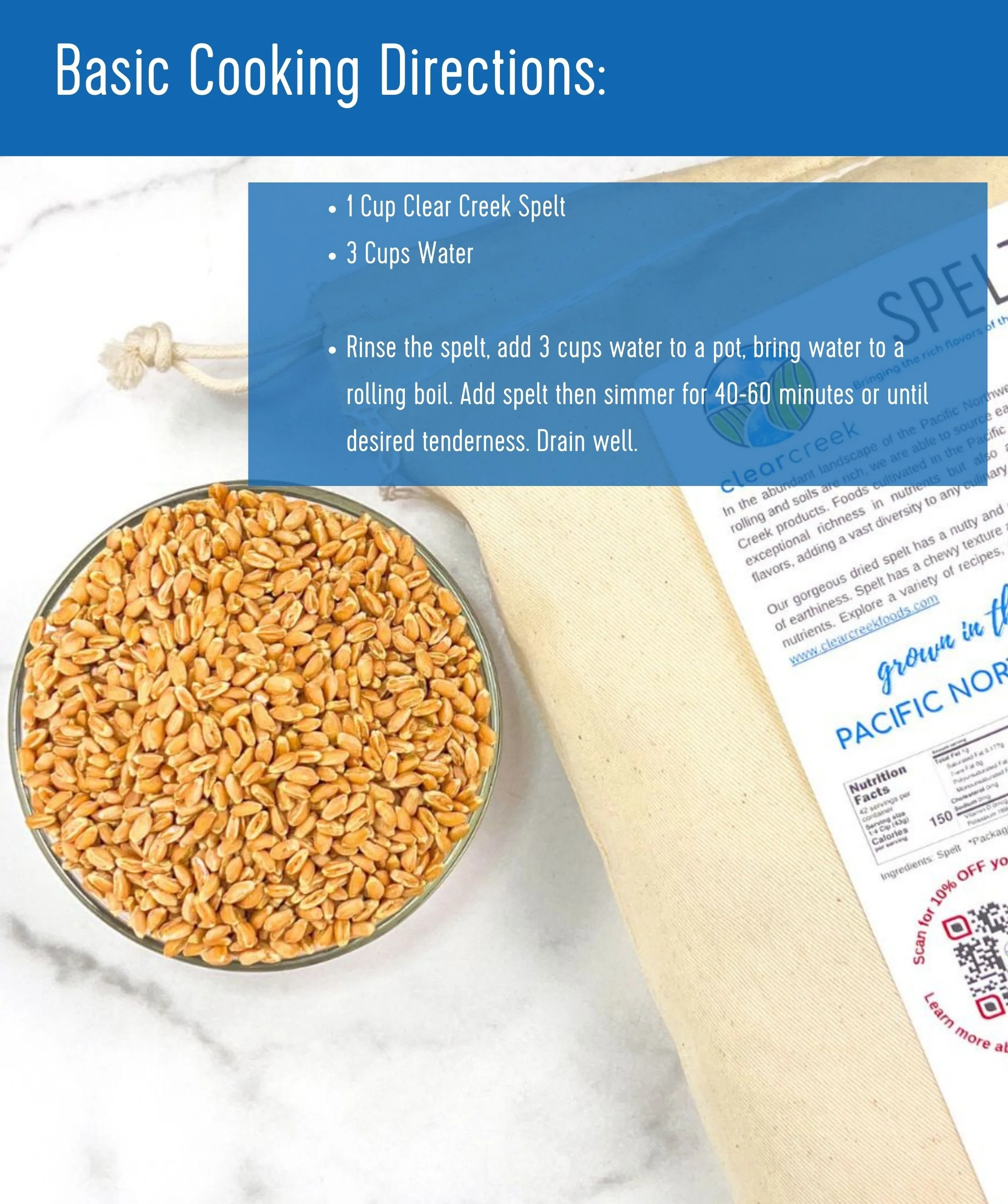 Spelt Berries | Non-GMO | 18 LB - Image 3