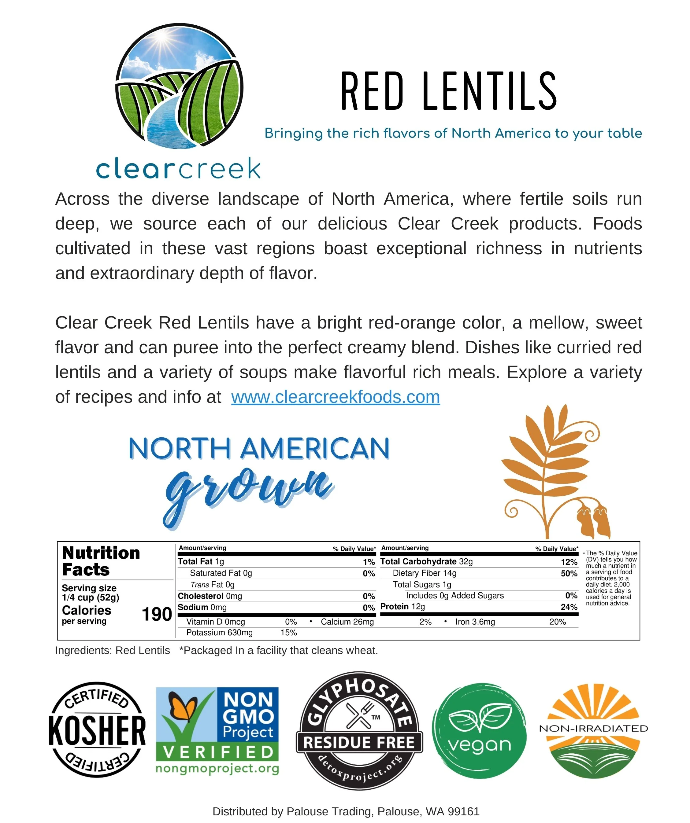 Red Lentils Cotton Bag | 8 LB (2 × 4 LB) | Certified Glyphosate Residue Free - Value Pack - Image 5