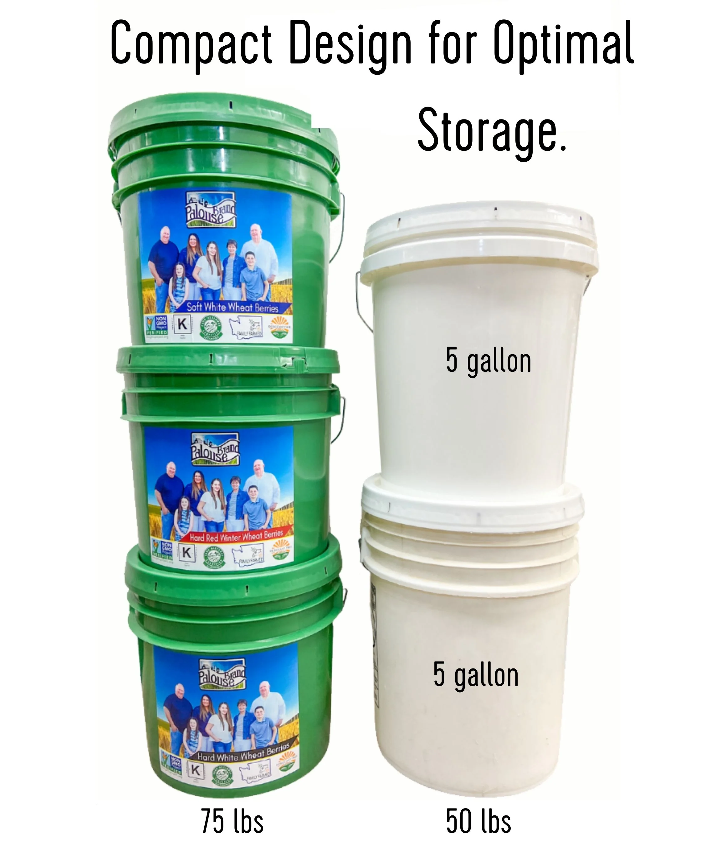 Chickpeas | 25 LB Bucket | Certified Glyphosate Residue Free - Image 10
