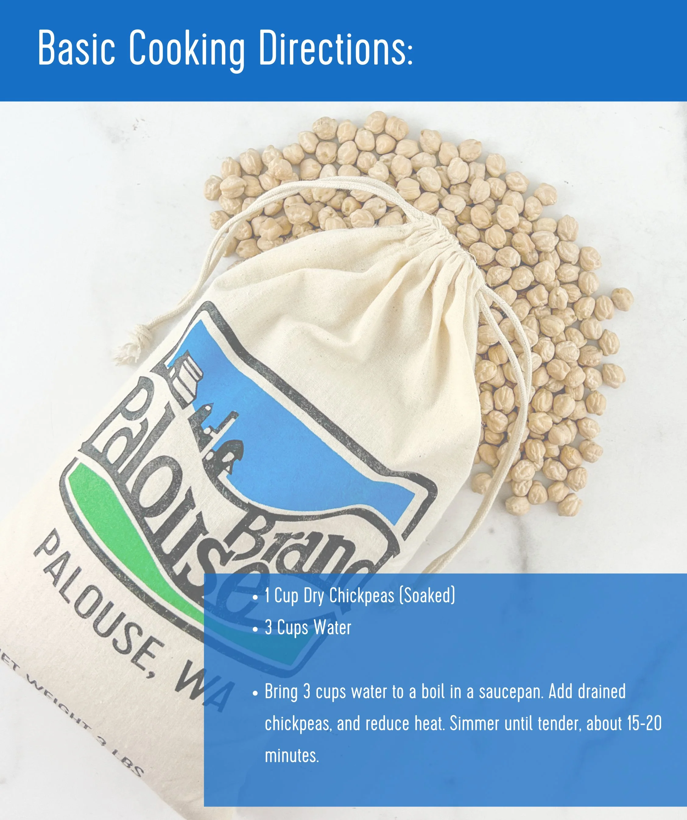 Chickpeas | 25 LB Bucket | Certified Glyphosate Residue Free - Image 6