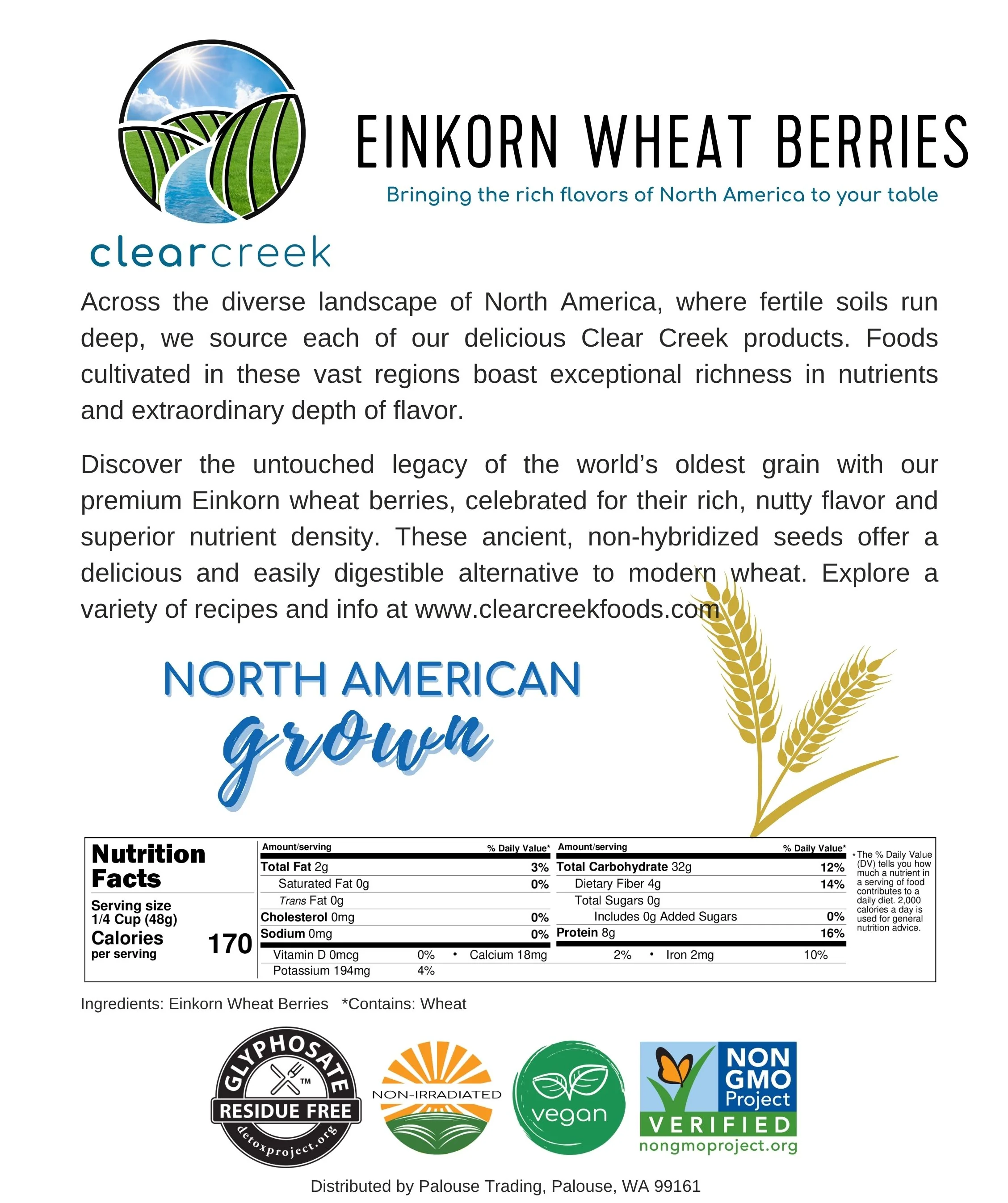 Khorasan and Einkorn Wheat Berries | 2 lb (2-1 lb bags) | Certified Glyphosate Residue Free - Image 7
