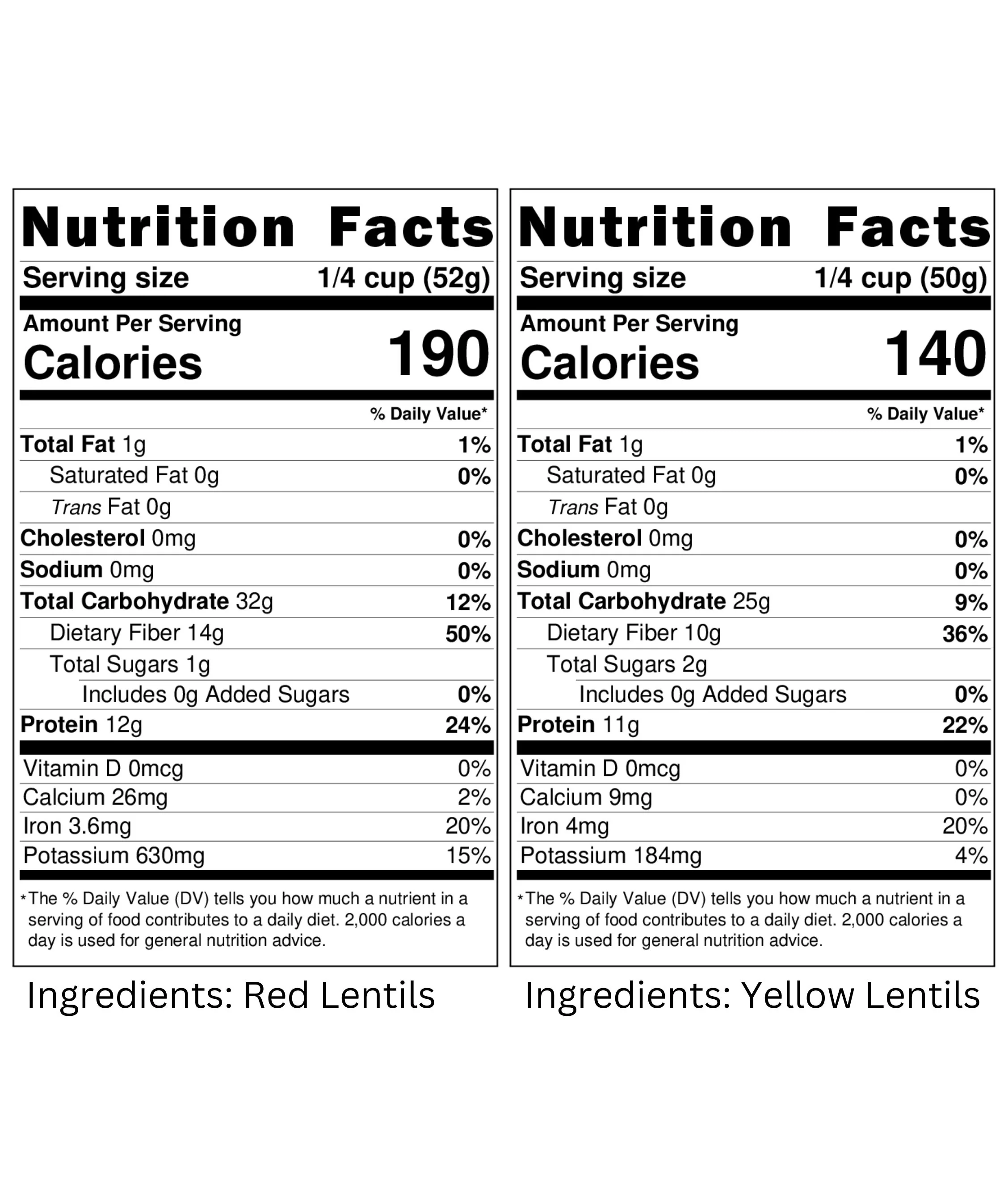 Red and Yellow Lentils | 8 LBS (2 x 4 lb bags) | Non-GMO | Kosher | Vegan - Value Pack - Image 6