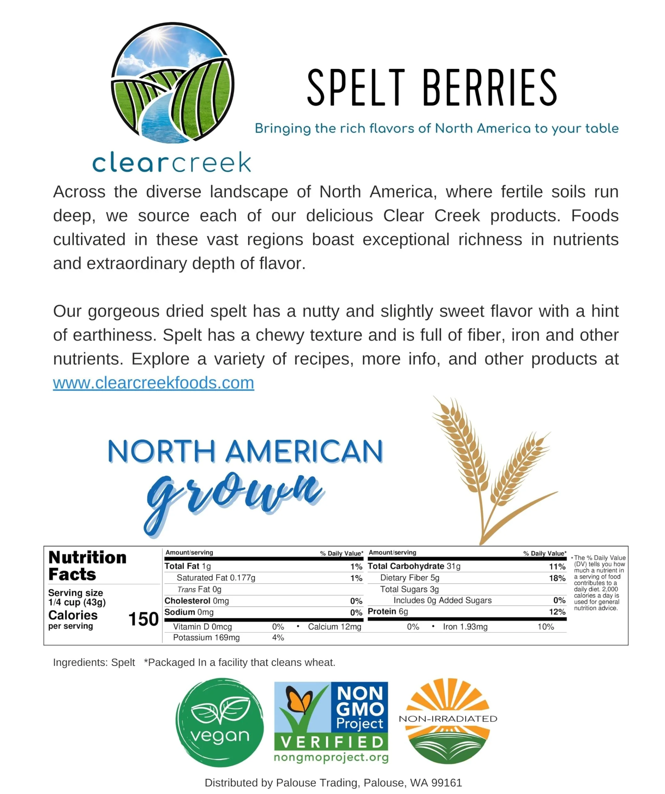 Spelt Berries | 1 lb | Certified Glyphosate Residue Free - Image 5