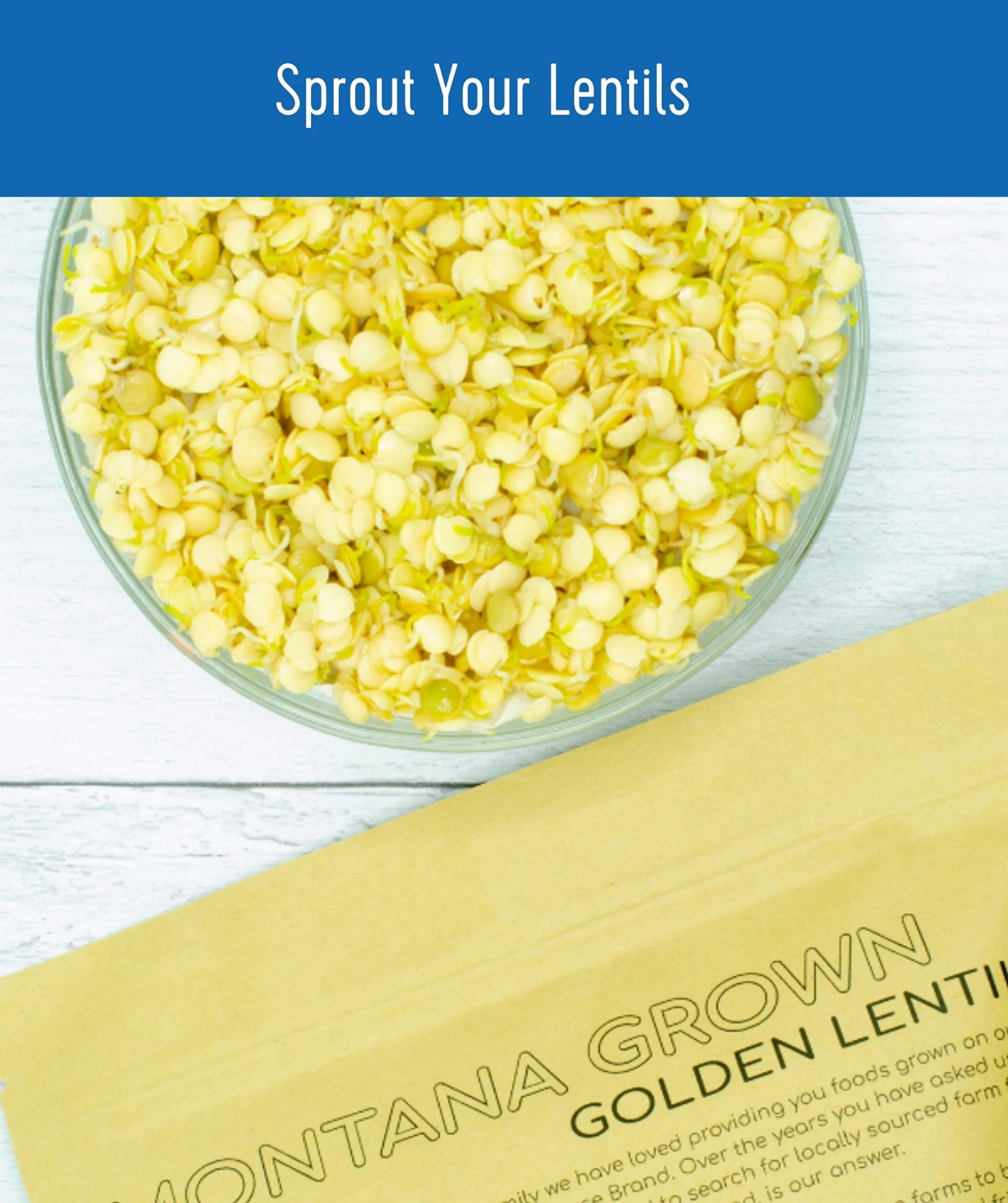 Golden Lentils | 18 LB | Certified Glyphosate Residue Free - Image 6