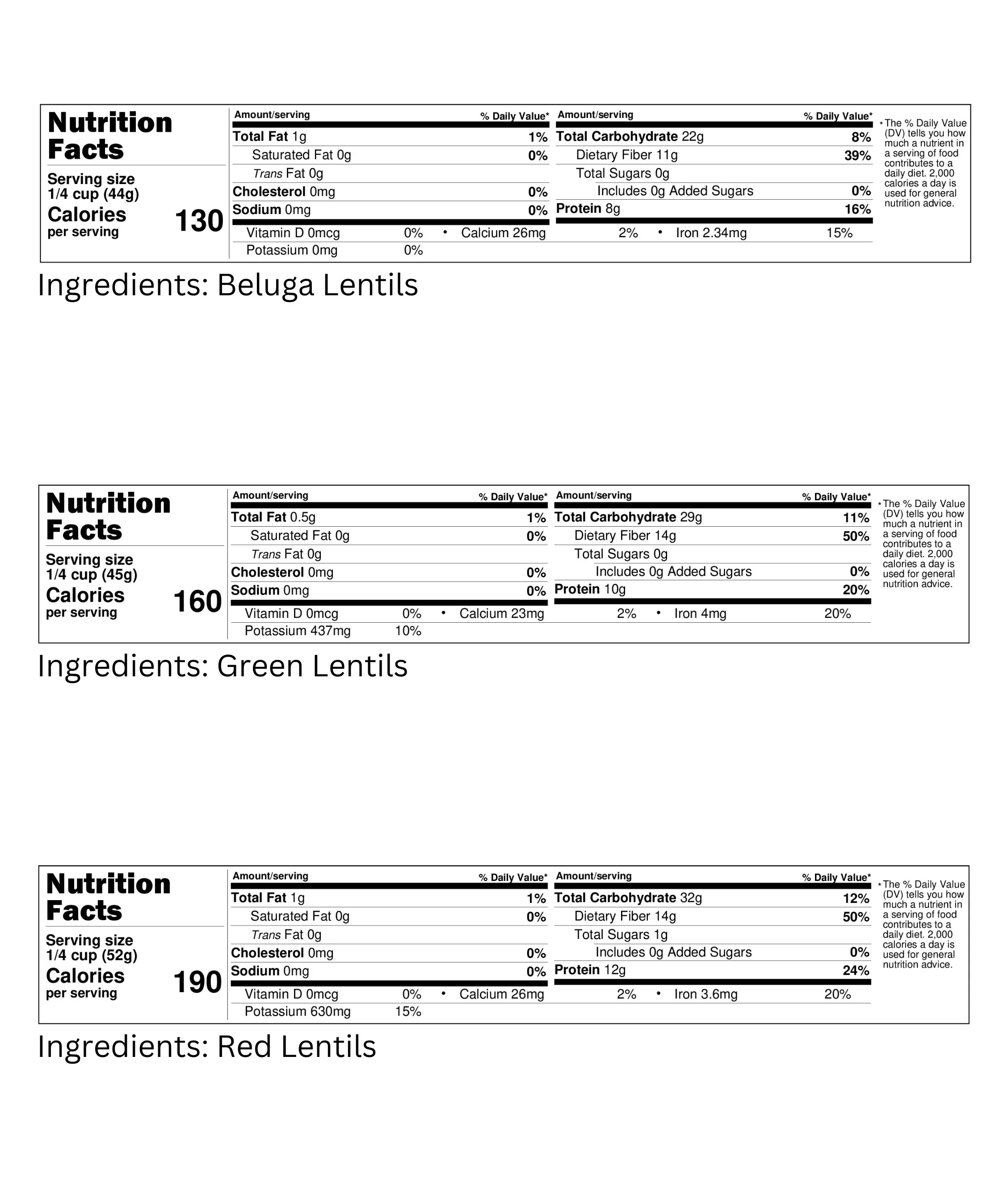 Lentil Pack: Green, Red, Black Lentils | 12 LB - Image 7
