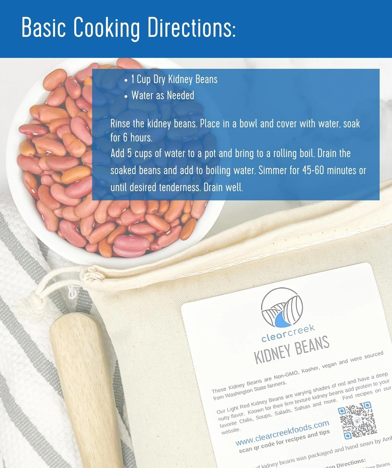Kidney Beans | 4 LB | Certified Glyphosate Residue Free - Image 3