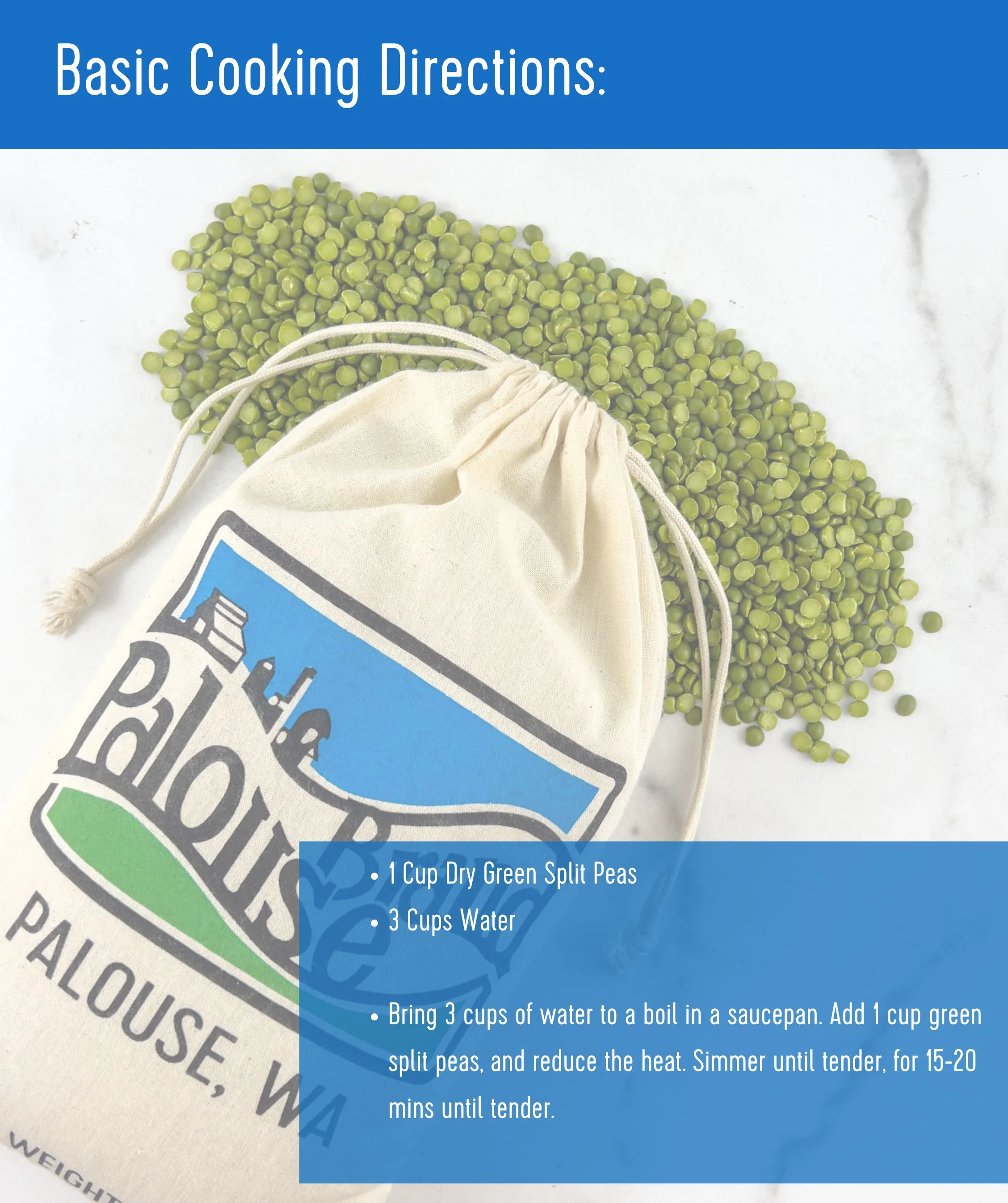 Green Split Peas | 1 LB | Certified Glyphosate Residue Free - Image 6