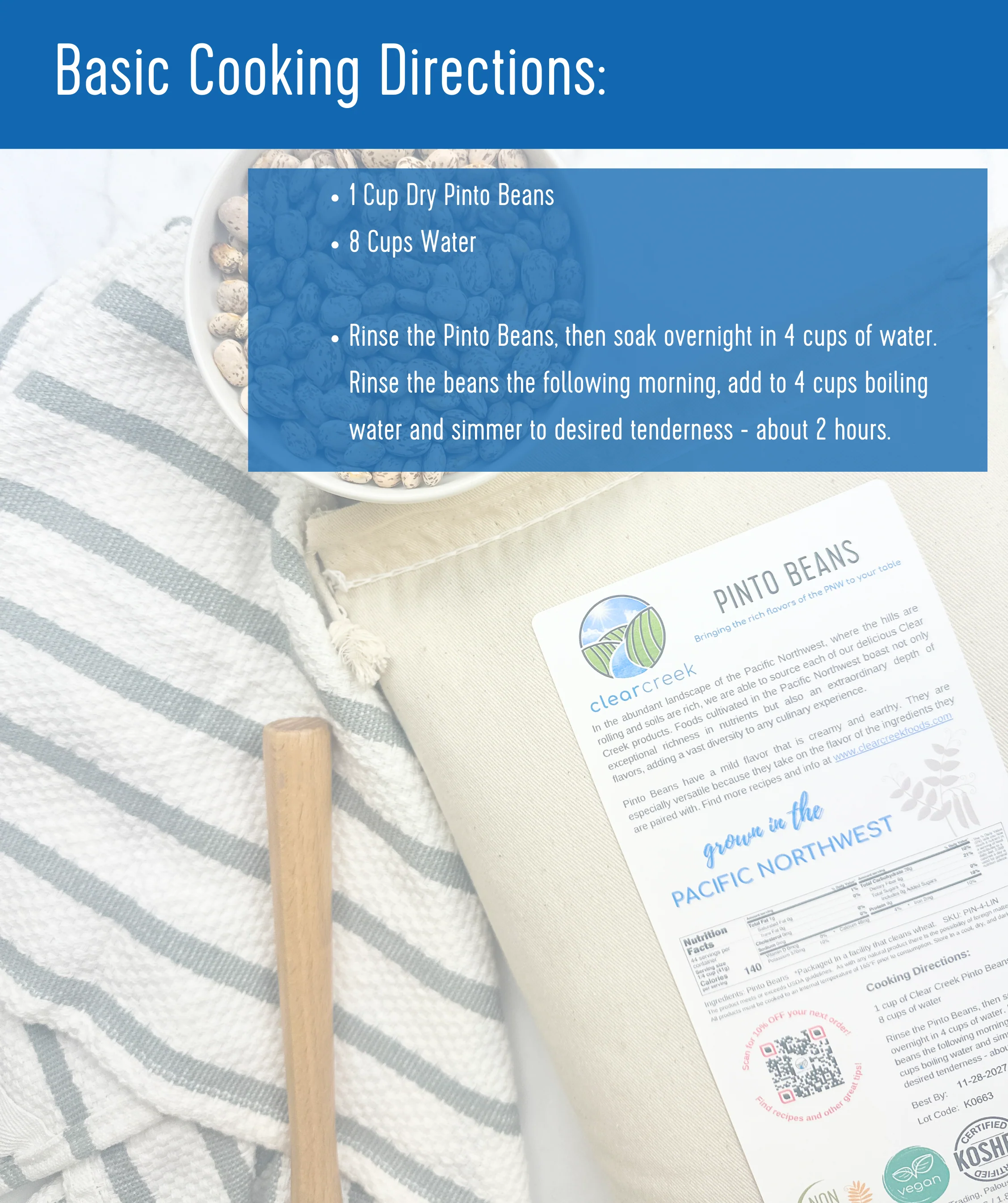 Pinto Beans | 1 LB | Certified Glyphosate Residue Free - Image 3