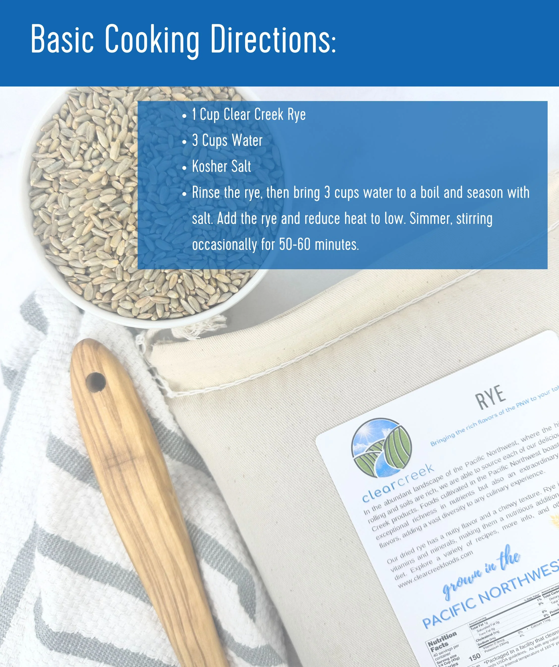 Rye Berries | Certified Glyphosate Residue Free | 25 LB Bucket - Image 3