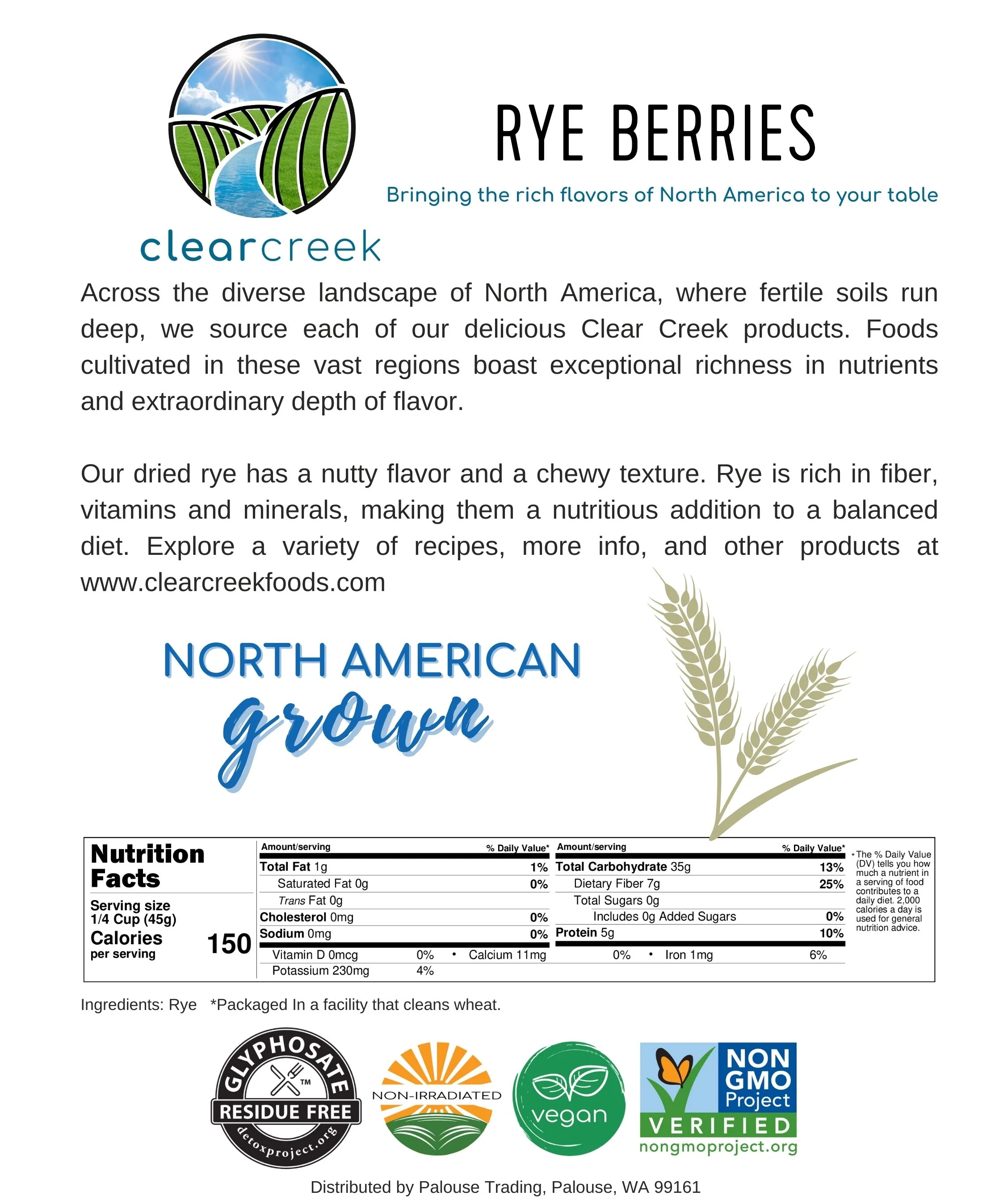 Rye Berries | Certified Glyphosate Residue Free | 25 LB Bucket - Image 5