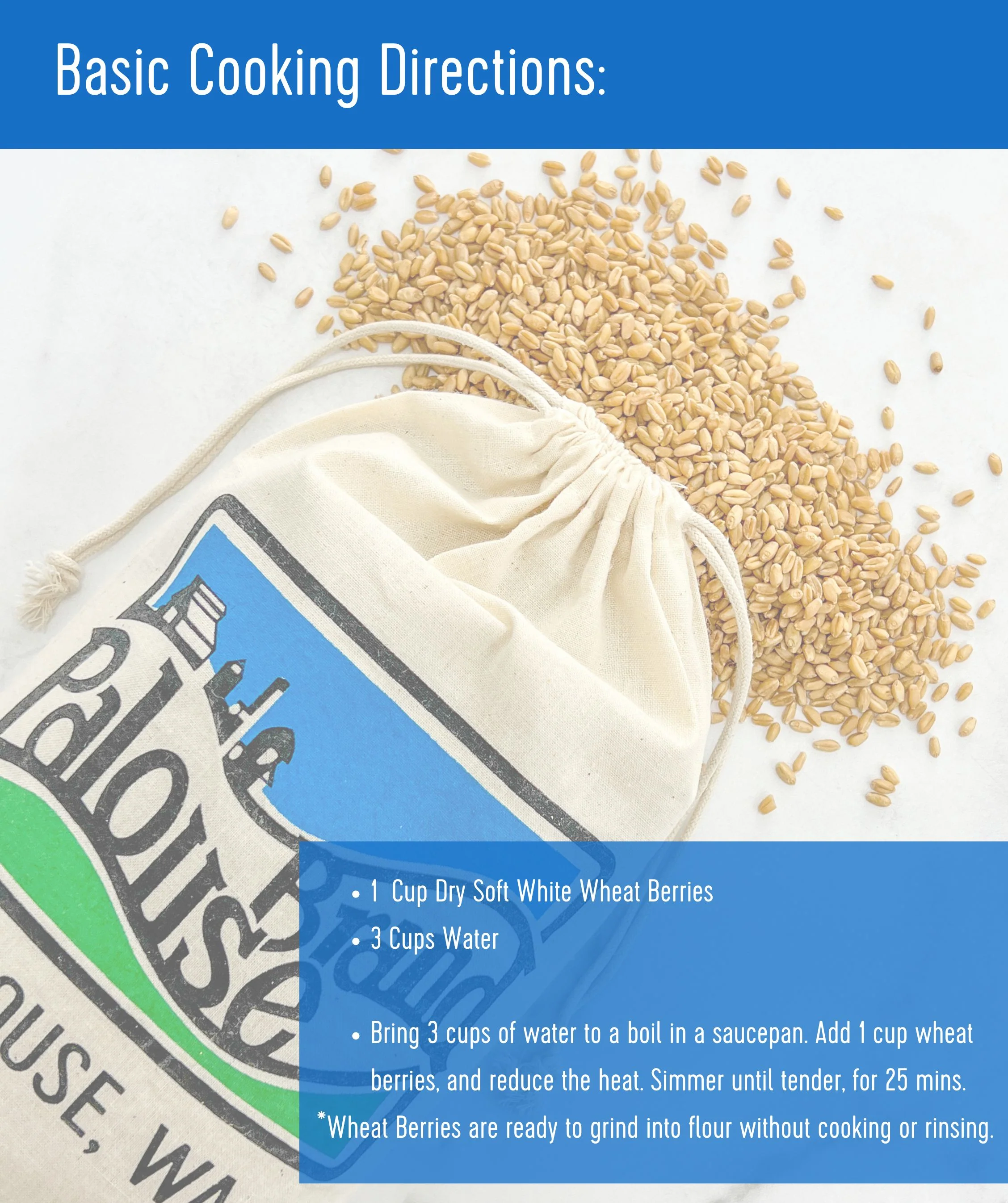 Soft White Wheat | 18 LB | Certified Glyphosate Residue Free - Image 6