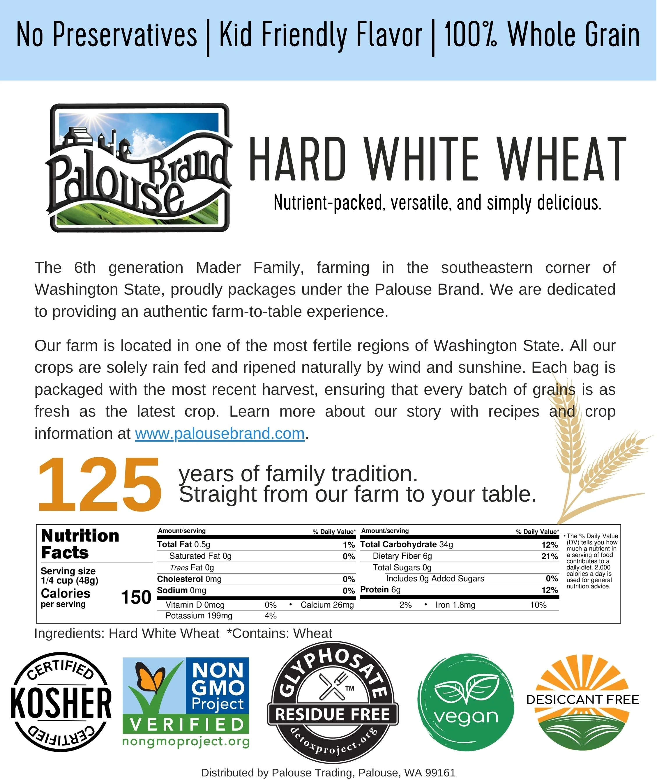 White Bread Flour Pack | 9 LBS | Certified Glyphosate Residue Free - Image 5