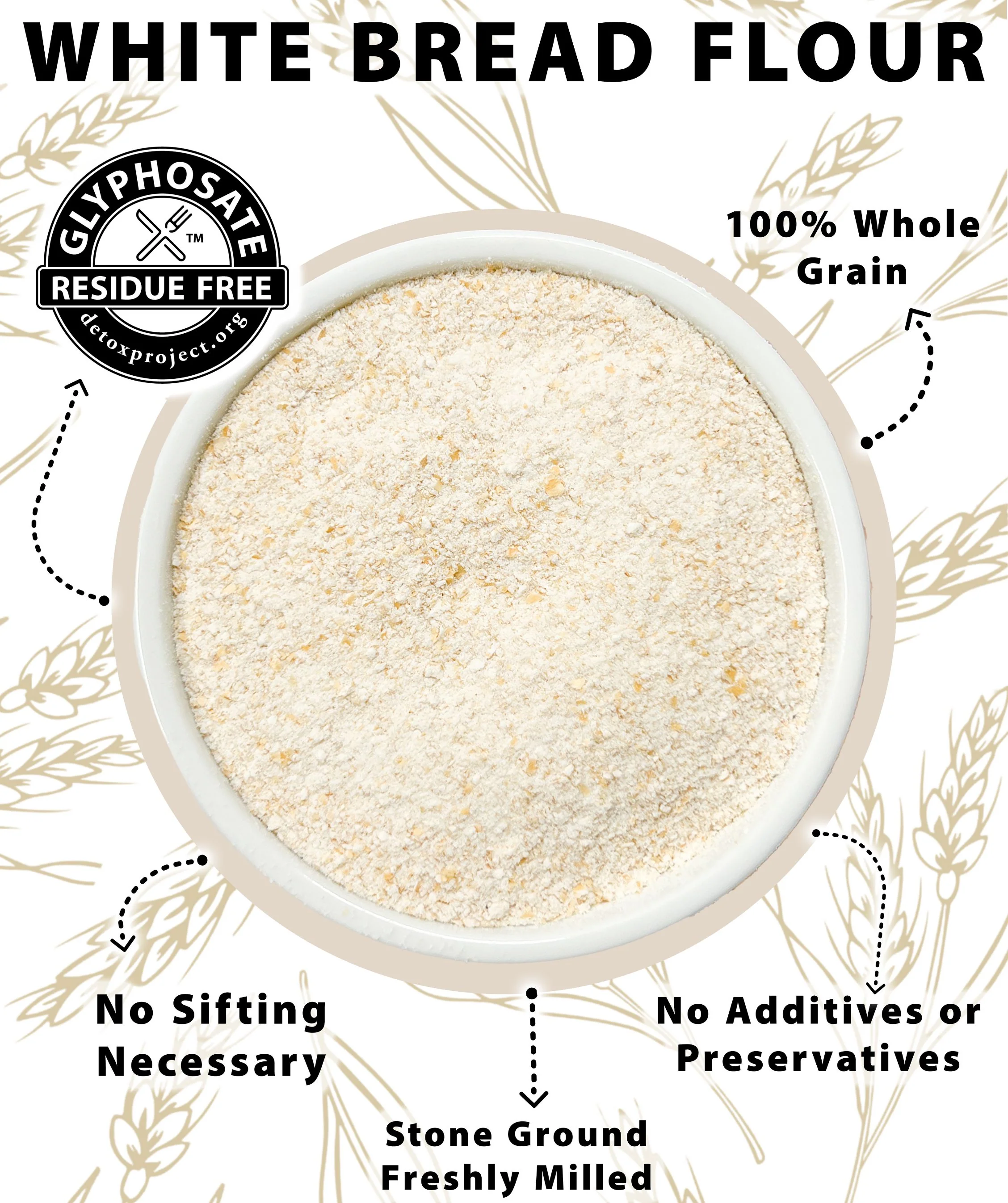 White Bread Flour Pack | 9 LBS | Certified Glyphosate Residue Free - Image 6