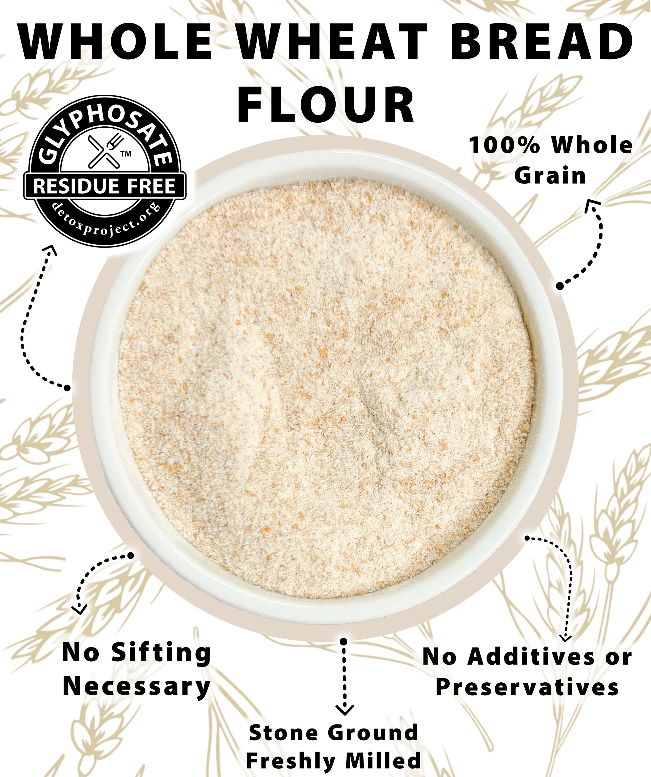 Whole Wheat Bread Flour | 9 LB | Certified Glyphosate Residue Free - Image 6