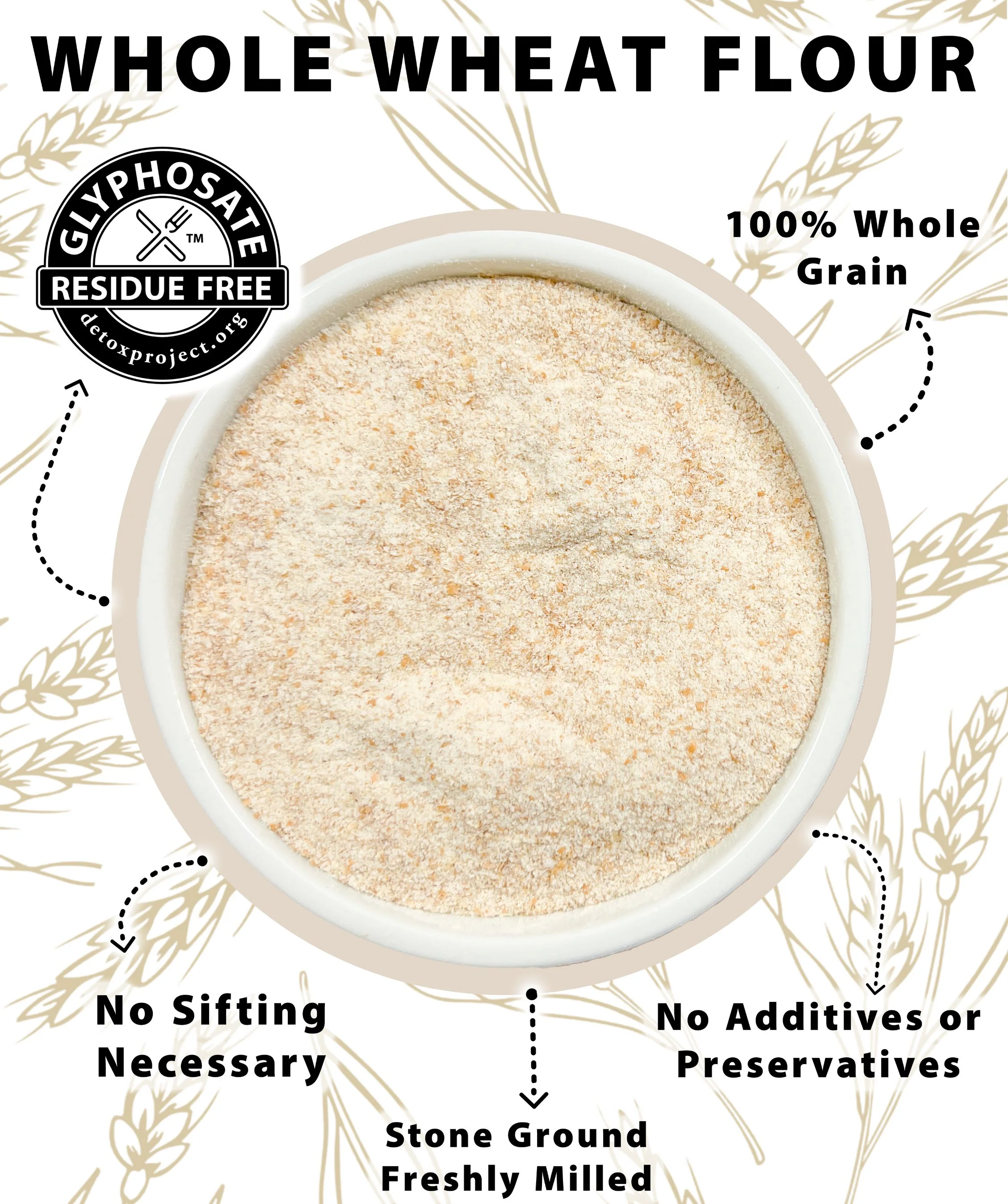 Whole Wheat Flour | 3 LB | Certified Glyphosate Residue Free - Image 6